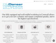 Tablet Screenshot of danser-hydraulics.co.uk